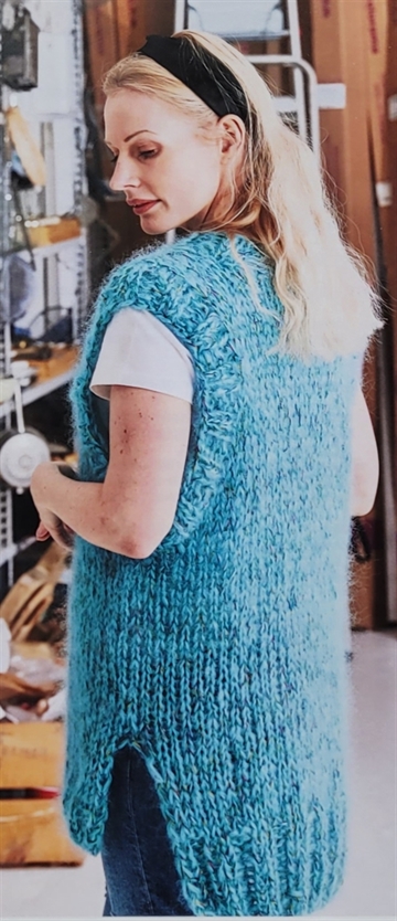 Lang Vest med Glitter